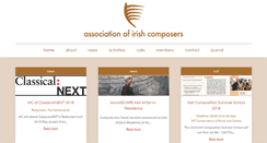 Desktop Screenshot of composers.ie
