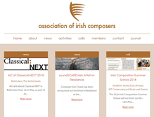 Tablet Screenshot of composers.ie